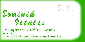 dominik vitalis business card